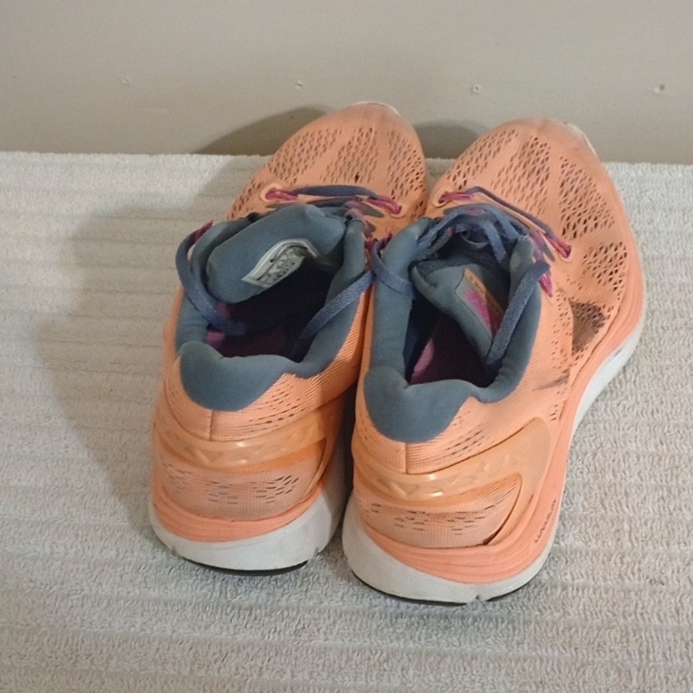 Nike Women's Coral and Gray Lunar glide 5 Athletic Shoes Size 9 - Picture 4 of 8